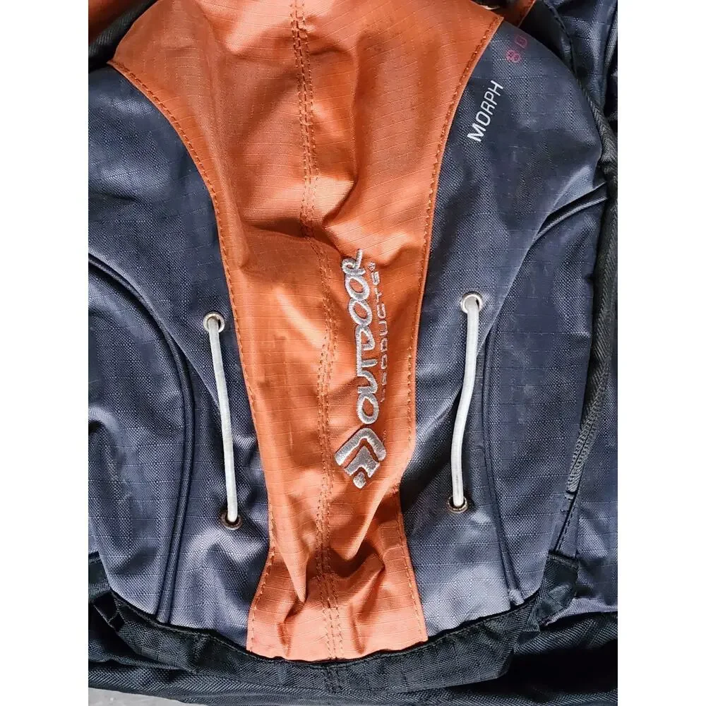 Outdoor Products Morph 8.0 Backpack School Travel Hiking Orange/Grey